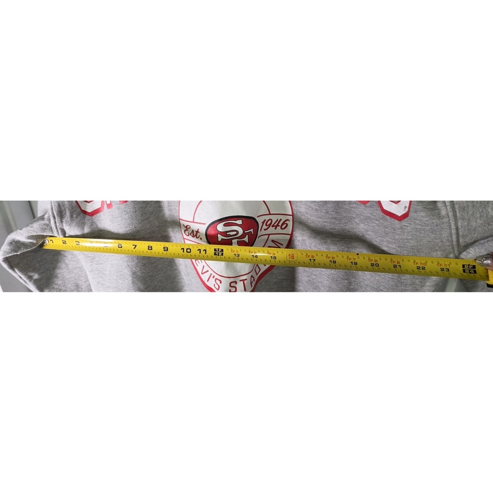 San Francisco 49ers Fanatics Womens L Gray Levi's Stadium Crewneck Sweatshirt - Picture 2 of 8